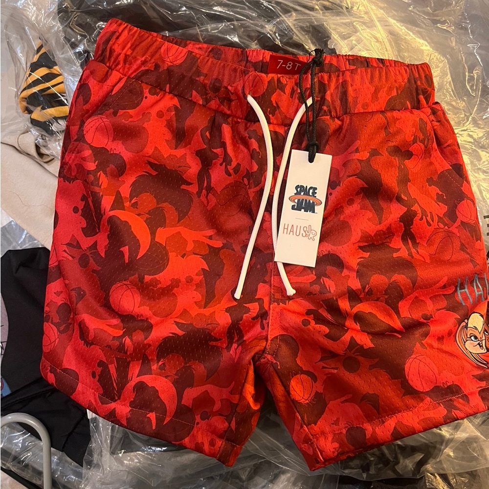 HausofJR space jam kid shorts